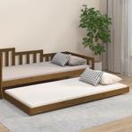 vidaXL Bedframe massief grenenhout honingbruin 90x200 cm, Huis en Inrichting, Slaapkamer | Bedden, Verzenden, Nieuw