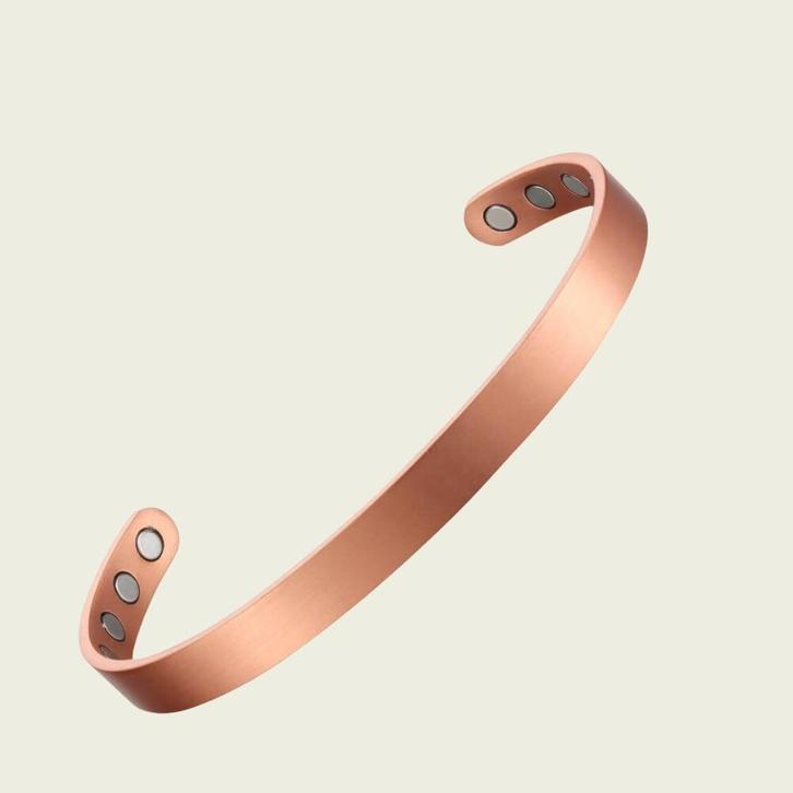 Koperen gezondheids-klemarmband met 8 magneten – 14 cm, Sport en Fitness, Gezondheidsproducten en Wellness, Ophalen of Verzenden