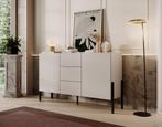 Meubella Dressoir Jordy beige 154 cm, Nieuw, 150 tot 200 cm, 25 tot 50 cm, Verzenden