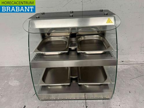 RVS Luxe warmhoudvitrine 4 x ½ GN 63 cm 230V Horeca, Zakelijke goederen, Horeca | Keukenapparatuur, Ophalen of Verzenden