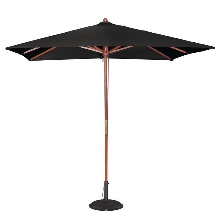 Parasol vierkant zwart 2,5 meter | 2,7(h)x 2,5(Ø)m Bolero, Zakelijke goederen, Horeca | Keukenapparatuur, Nieuw in verpakking