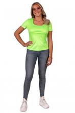 T-Shirt Dames Neon Groen, Kleding | Dames, Carnavalskleding en Feestkleding, Nieuw, Verzenden