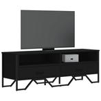 vidaXL Meuble TV noir 122x34x41 cm bois dingénierie, Verzenden, Neuf