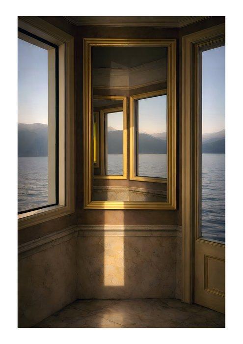 Enrico Camporese - VIEW OF LAKE COMO, Antiquités & Art, Art | Objets design