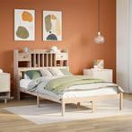 vidaXL Bed met boekenkast zonder matras massief grenenhout, Huis en Inrichting, Verzenden, Nieuw