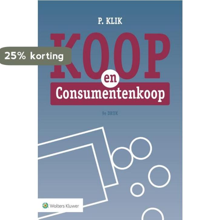 Koop en Consumentenkoop 9789013141306 P. Klik, Boeken, Wetenschap, Zo goed als nieuw, Verzenden