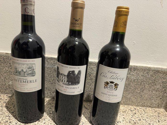 2022 Chateau Cantemerle, 2018 Chateau Dassault & 2022, Verzamelen, Wijnen