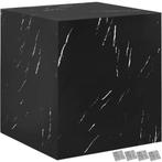 tectake Salontafel Lasley, draagkracht 45 kg - Marmerlook zw, Huis en Inrichting, Tafels | Salontafels, Verzenden, Nieuw
