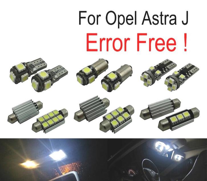 Kit 9 Ampoules Led Intérieur Pour Opel Astra J Vauxhall Opc, Auto-onderdelen, Verlichting, Verzenden