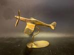 Modelvliegtuig - Een messing bureauvliegtuigmodel, Verzamelen, Luchtvaart en Vliegtuigspotten, Nieuw