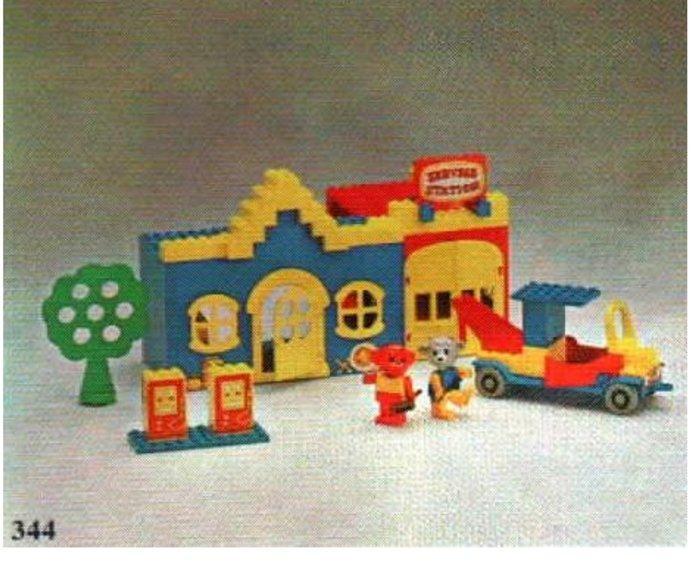 Lego Set - 344 - Fabuland - Fabuland Service Station, Kinderen en Baby's, Speelgoed | Duplo en Lego