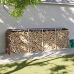 vidaXL Haardhoutopslag 300x45x100 cm gegalvaniseerd staal, Tuin en Terras, Verzenden
