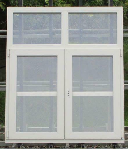 pvc raam , chassis van 125 x 145  parelwit, Doe-het-zelf en Bouw, Raamkozijnen en Schuifdeuren, Inclusief glas, Nieuw, Kunststof