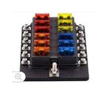 Steekzekeringhouder 12xschroef,LED en kap, Verzenden, Nieuw