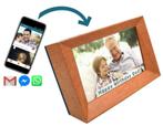Digitale fotolijst voor Ouderen - WiFi en 4G - Prachtig Kado, Audio, Tv en Foto, Nieuw, Verzenden