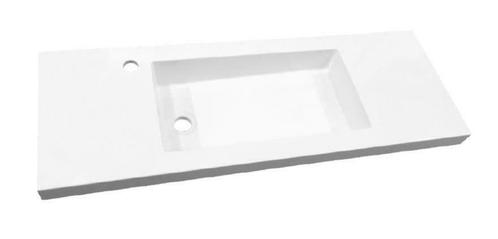 Slim wastafel voor meubel 120cm (ondiep) 35cm met kraan gat, Maison & Meubles, Salle de bain | Meubles de Salle de bain, Enlèvement ou Envoi