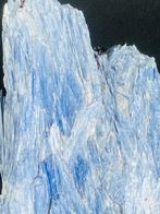 Indrukwekkende blauwe kyanietcluster in kwarts-matrix –, Verzamelen, Mineralen en Fossielen