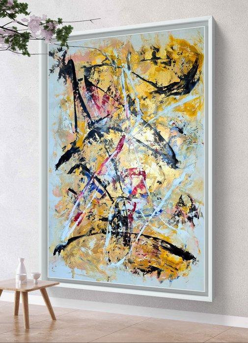 Micha Lenartowicz - Touch of Gold - XXL, Antiquités & Art, Art | Peinture | Moderne