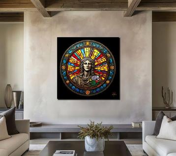 PLM-Art - Christ Coin Vitraux Style