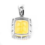 Sans prix de réserve - Pendentif Platine - 2.90ct. tw. Opale, Bijoux, Sacs & Beauté