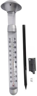 NIEUW - Thermometer met solar lamp, Nieuw, Verzenden