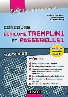 Concours Écricome Tremplin 1 et Passerelle 1 - 2e éd. - ..., Livres, Livres Autre, Envoi