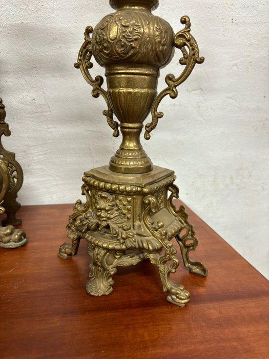 Klok en garnituur set (3) - Germany - France Napoleon III, Antiek en Kunst, Antiek | Klokken