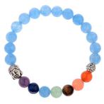 Fako Bijoux - Buddha Armband - Chakra Reiki - Bedel - Blauw, Handtassen en Accessoires, Armbanden, Verzenden, Nieuw