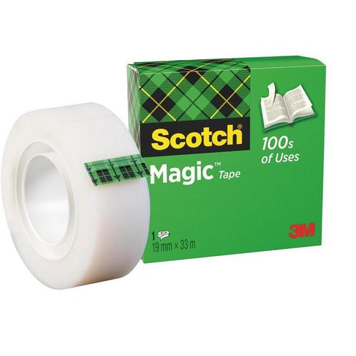 Scotch plakband Magic Tape ft 19 mm x 33 m, Huis en Inrichting, Woonaccessoires | Overige
