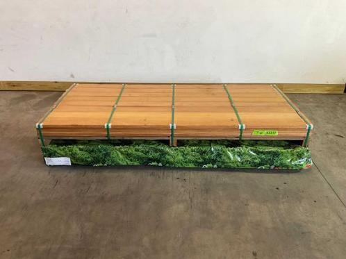 Veiling - 80x Elephant vlonderplank hardhout semi-ribbel 215, Doe-het-zelf en Bouw, Hout en Planken, Nieuw