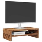 vidaXL Monitorstandaard 42x24x13 cm bewerkt hout oud, Verzenden, Nieuw