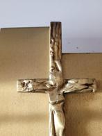 Crucifix - Messing - 1970-1980 - Kruisbeeld Angelo Brotto, Antiek en Kunst