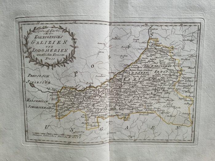 Europa - Polonia, Oekraïne, Roemenië; Franz Johann Joseph, Boeken, Atlassen en Landkaarten