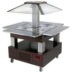 Eiland Buffet - Salad bar, gekoeld, gemotoriseerd koepel 4x, Zakelijke goederen, Verzenden, Nieuw in verpakking, Overige typen