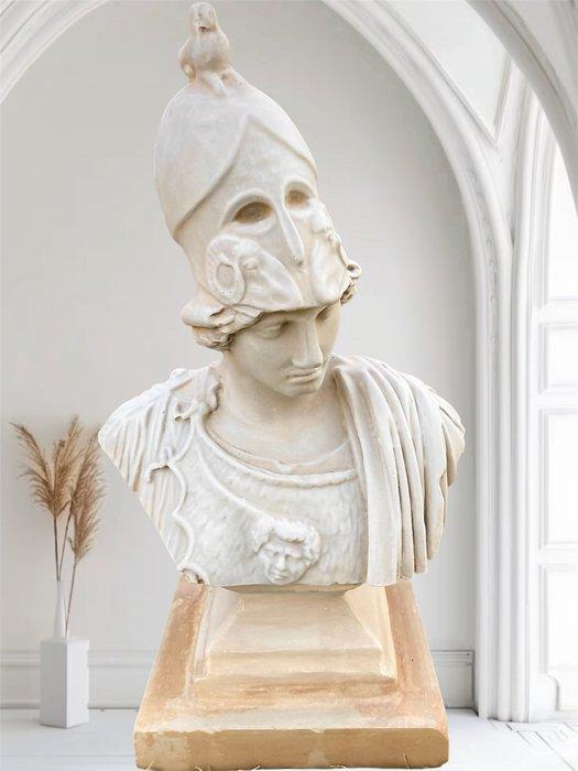 sculptuur, Busto Atena - 40 cm - materiale marmorina van, Antiek en Kunst, Curiosa en Brocante