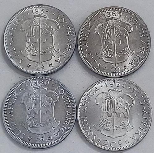 Zuid-Afrika. 2 Shillings and 20 Cents 1955, 1960, 1964/, Postzegels en Munten, Munten | Europa | Niet-Euromunten