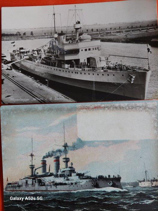 Schepen, Militair, Wereldoorlog 1, Maritiem - Ansichtkaart, Collections, Cartes postales | Étranger
