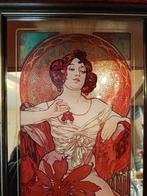 After Alphonse Mucha - Fotolijst- Le Rubis - Kristal