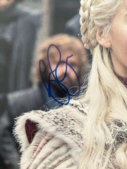 Game of Thrones, Emilia Clarke - Signed in Person - with, Verzamelen, Film en Tv