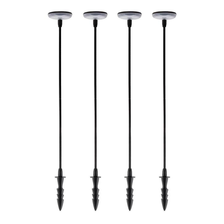 Buitenverlichting zonne-energie 4x Sunflower Solar Tuinlamp, Tuin en Terras, Buitenverlichting, Verzenden