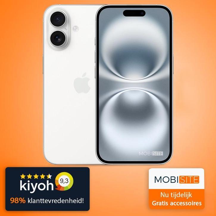 iPhone 16 256 GB / Met 5 gratis accessoires, Telecommunicatie, Mobiele telefoons | Apple iPhone, Zonder abonnement, 256 GB, iPhone 16
