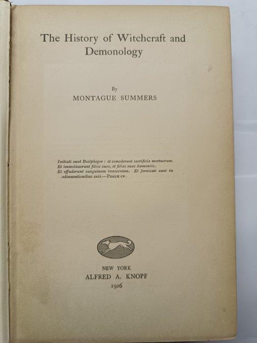 Montague Summers - The history of Witchcraft and Demonology, Antiquités & Art, Antiquités | Livres & Manuscrits