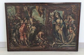 École européenne (XVIII) - Scena Biblica
