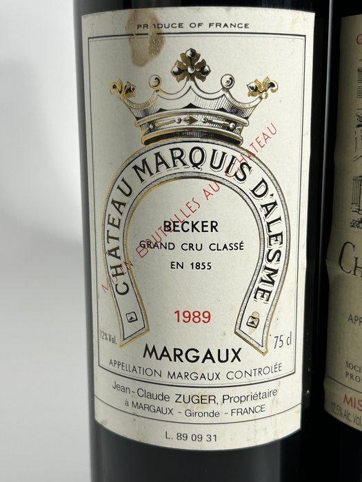 1989 Château Marquis dAlesme Becker, 1986 Château La, Verzamelen, Wijnen