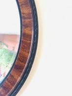 Wandspiegel - Glas, Hout - Facet geslepen spiegel, Antiek en Kunst
