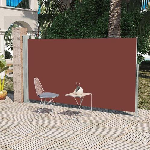 vidaXL Tuinscherm uittrekbaar 160x300 cm bruin, Jardin & Terrasse, Parasols, Envoi
