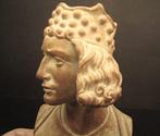 Hout, Replica- buste van de Bamberger Ruiter sculptuur - 13