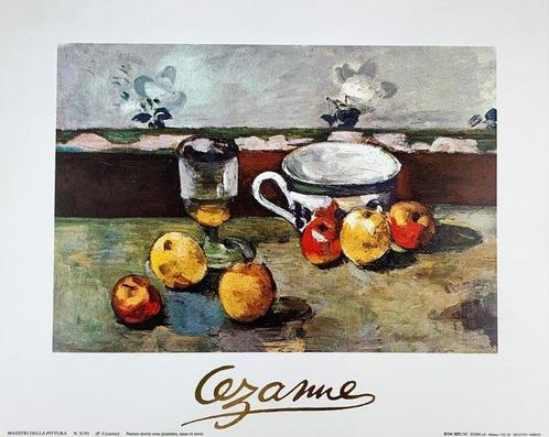 Paul Cézanne (1839-1906) - Stillleben mit Tasse, Glas und, Antiek en Kunst, Curiosa en Brocante