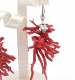 Koraal - Zilver - Oorbellen - Italiaans ambacht, Verzamelen