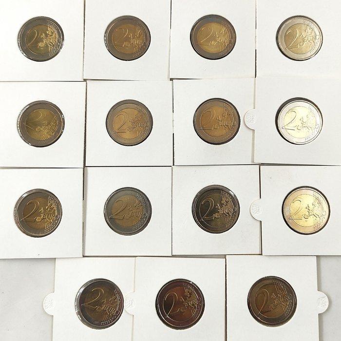Europa. 2 Euro 2004/2014 (15 coins) (Zonder Minimumprijs), Postzegels en Munten, Munten | Europa | Euromunten